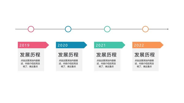 流程时间轴关系图PPT模板