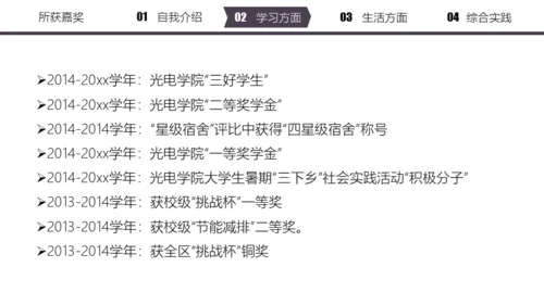 清华大学奖学金申请答辩通用PPT模板