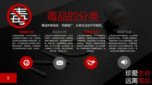珍爱生命禁毒无毒PPT