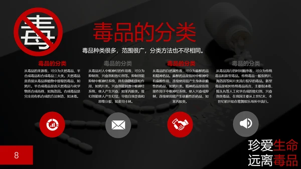 珍爱生命禁毒无毒PPT