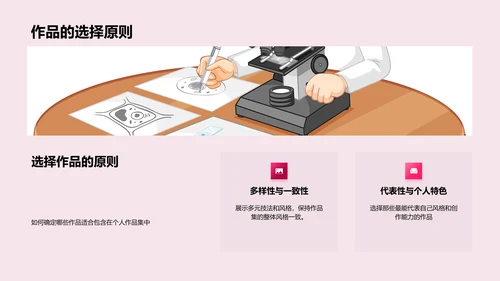 美术作品集策略教学PPT模板