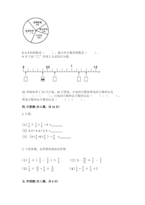 人教版六年级上册数学期末测试卷及参考答案【实用】.docx