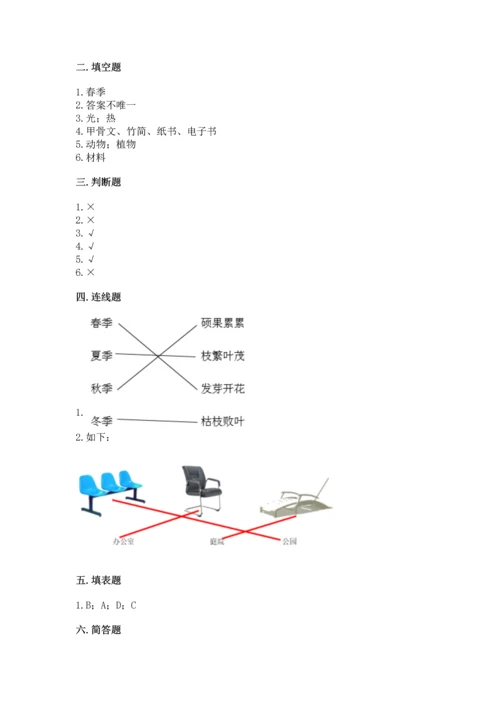 教科版二年级上册科学期末测试卷全面.docx