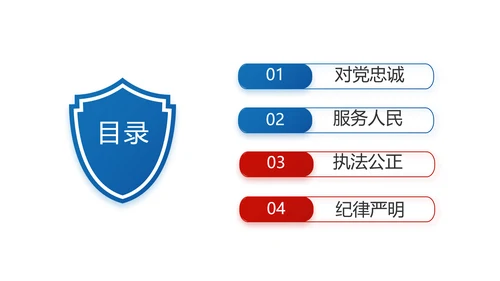 蓝色大气公安警察年终工作计划动态PPT模板