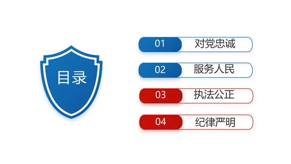 蓝色大气公安警察年终工作计划动态PPT模板