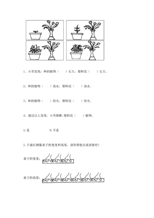 教科版科学一年级上册期末测试卷【历年真题】.docx