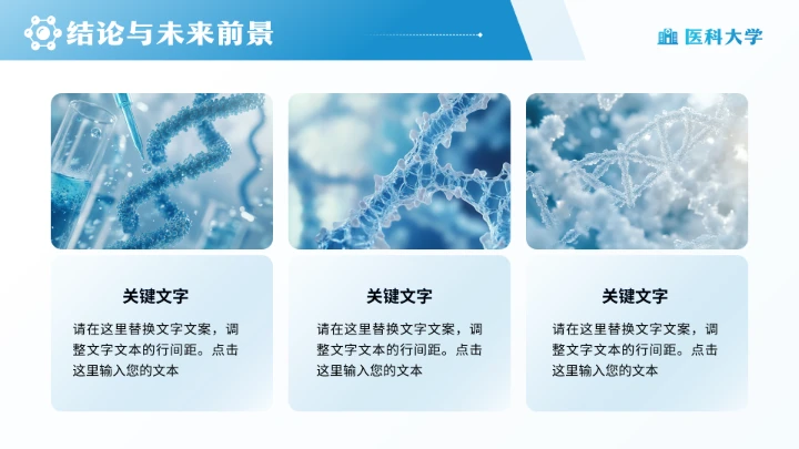 医科大学医学专业学术毕业学术答辩通用PPT模版