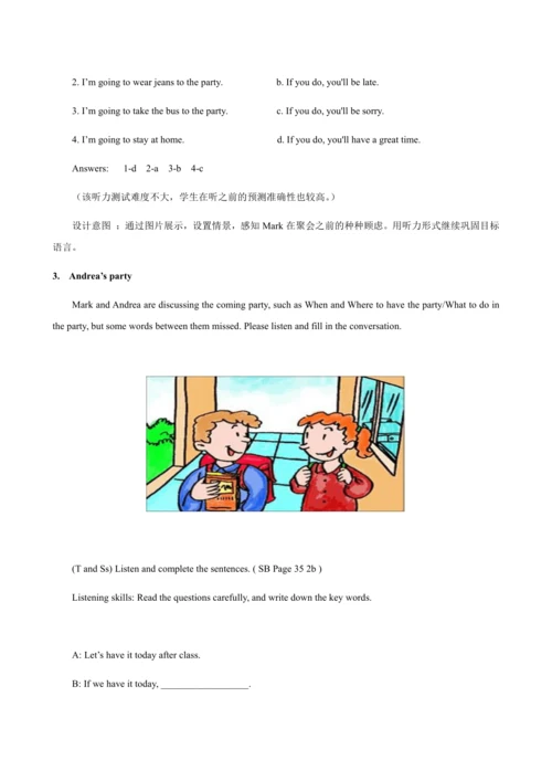 人教版（新目标）八上Unit10第一课时教学设计