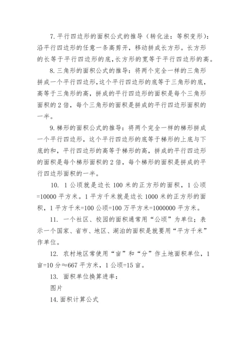 苏教版数学五年级上册知识点.docx