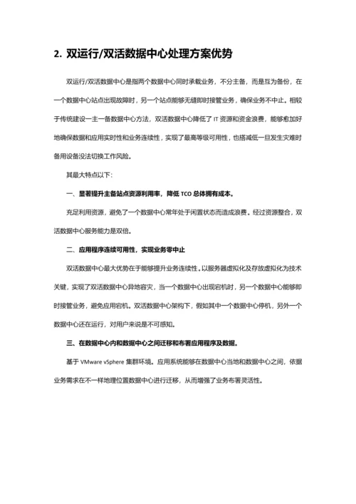 集团云计算数据中心和双活灾备XIO解决专项方案.docx