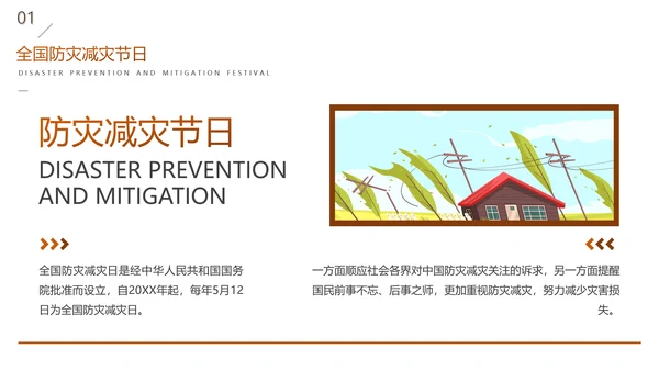 全国防灾减灾日安全教育主题班会PPT模板