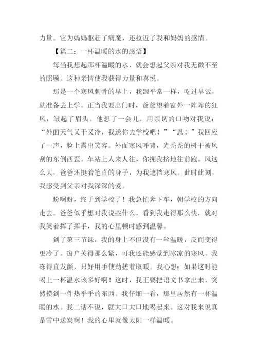一杯水的温暖作文.docx