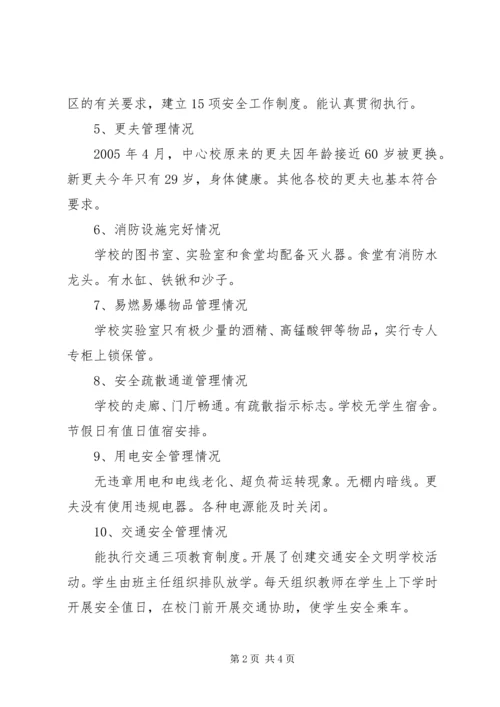 学校安全工作自检报告.docx