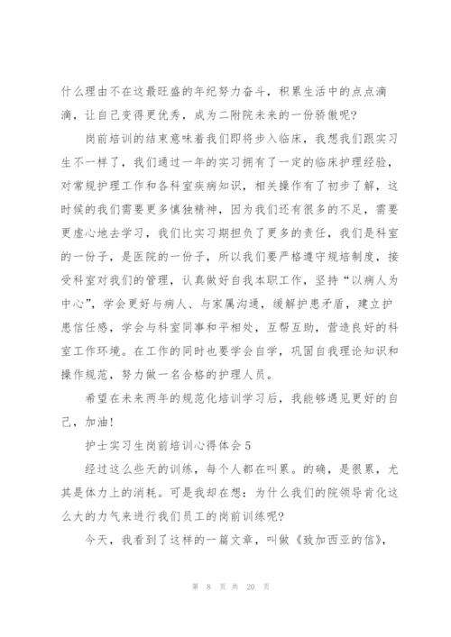 护士实习生岗前培训心得体会范本十篇.docx