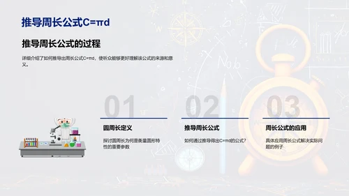 初中数学圆形知识讲解PPT模板