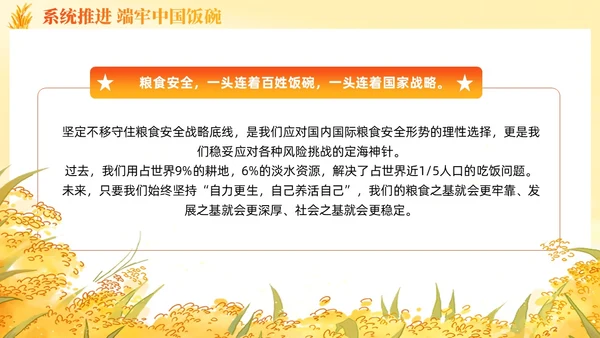 大学生形势与政策保障粮食安全的中国策ppt课件党建