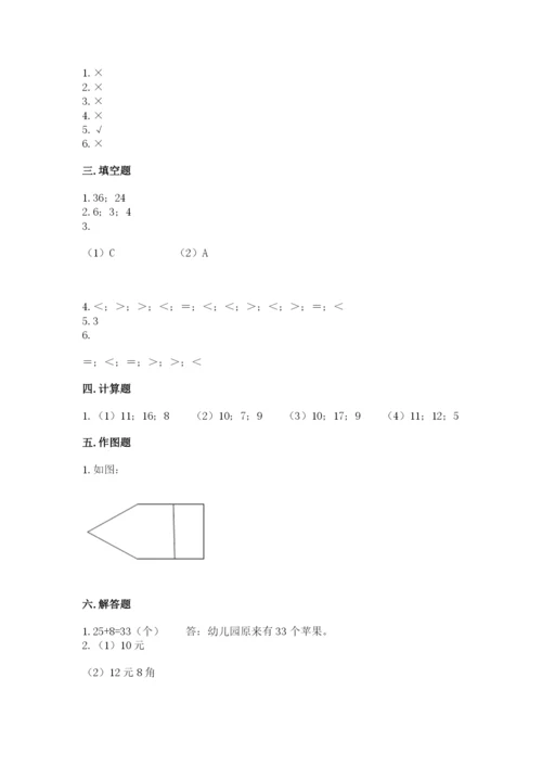 小学一年级下册数学期末测试卷及参考答案【b卷】.docx