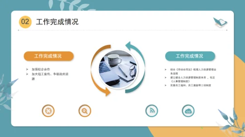 轻松休闲的工作总结通用PPT模版