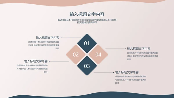 粉色女性部门年终工作总结汇报PPT模板