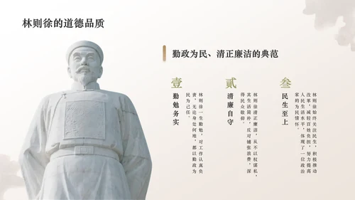 橙色复古风林则徐虎门销烟与民族气节PPT模板
