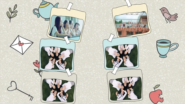 少女的毕业纪念册通用PPT电子相册