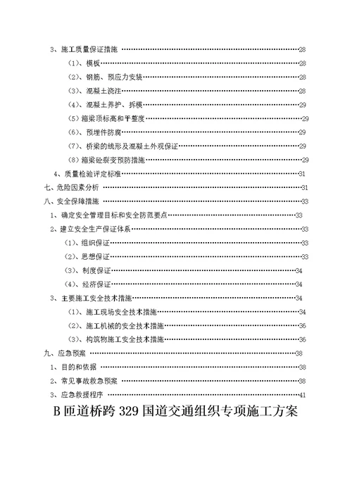 匝道桥跨329国道交通组织专项施工方案