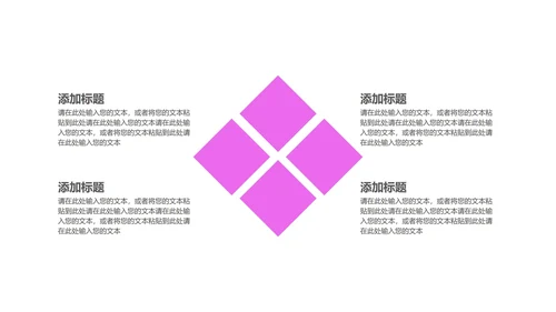 紫色扁平风总结汇报PPT模板