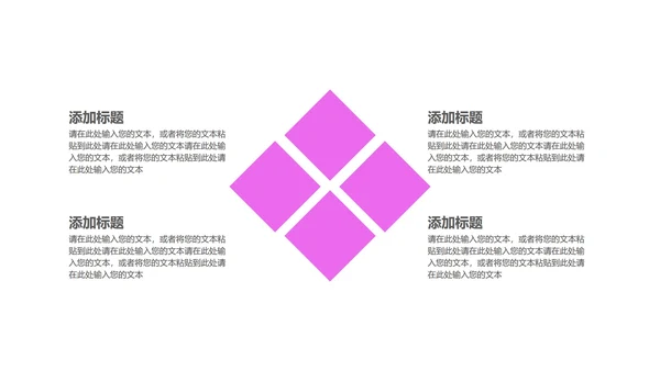 紫色扁平风总结汇报PPT模板