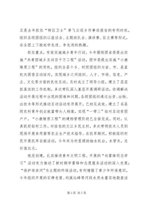 团市委恪尽职守工作汇报.docx