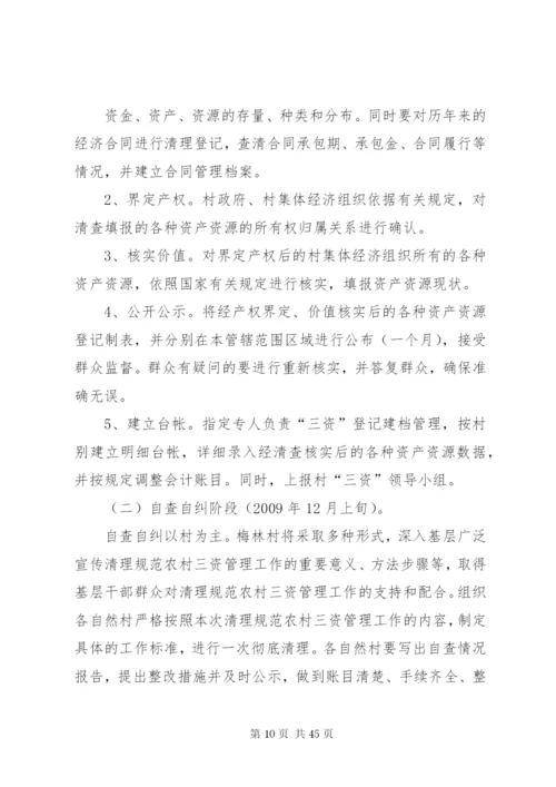 三资清理工作方案.docx