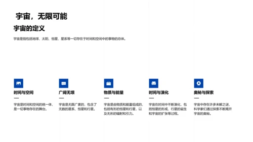 宇宙知识教学PPT模板