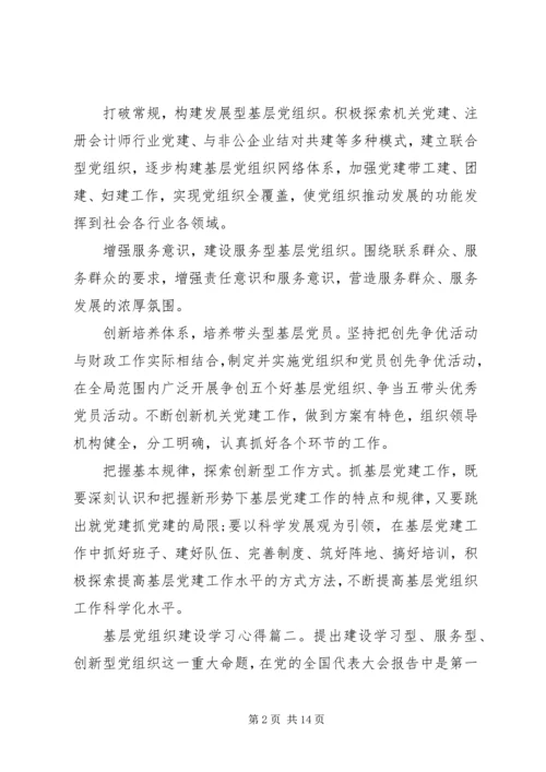 基层党组织建设学习心得.docx