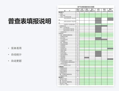 普查表填报说明