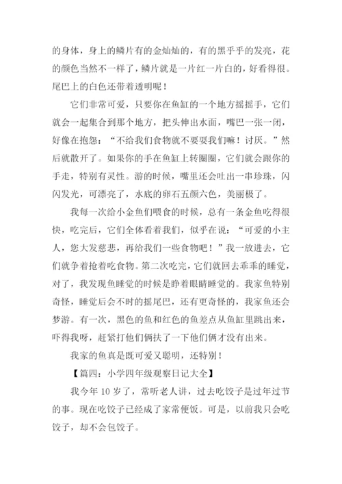 四年级作文观察日记.docx