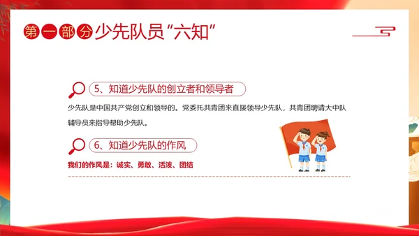 少先队六知六会主题班会少先队队课PPT课件