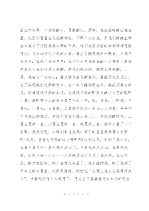 清明节作文的素材14篇.docx