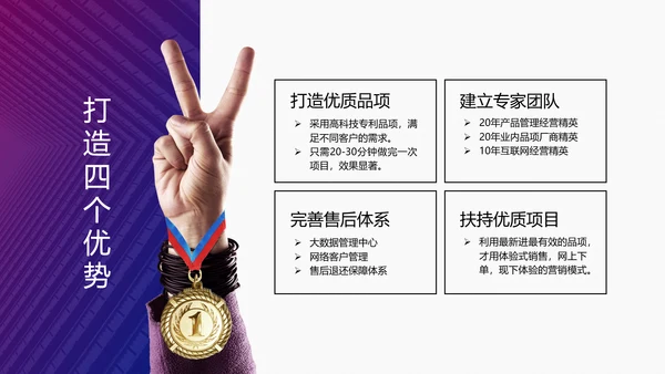 IT互联网科技产业工作总结PPT模板
