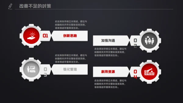 黑色质感工作总结计划汇报演示通用PPT模板