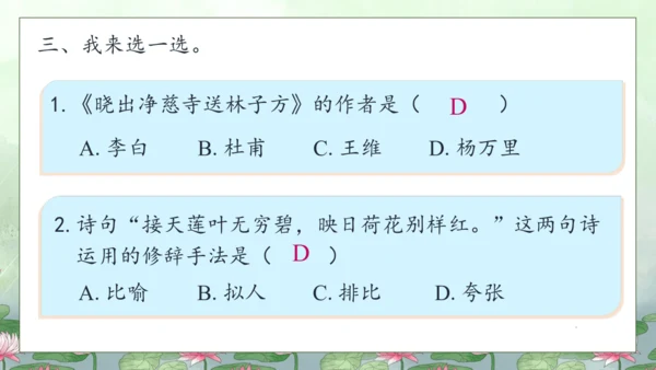 【核心素养】部编版语文二年级下册-15. 古诗二首 第2课时（课件）