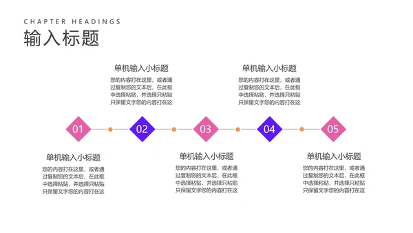 粉色渐变ins水彩风总结汇报PPT模板
