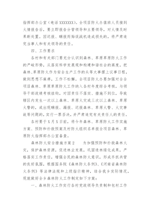 森林防火安全措施方案.docx