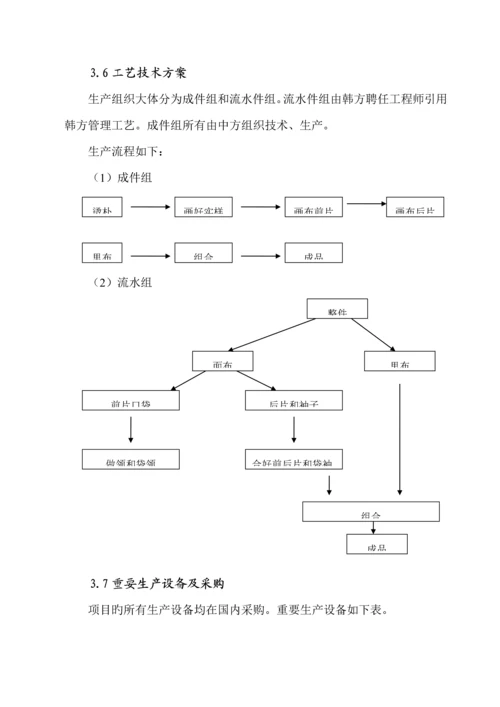 制衣厂建设专项项目具体申请报告.docx