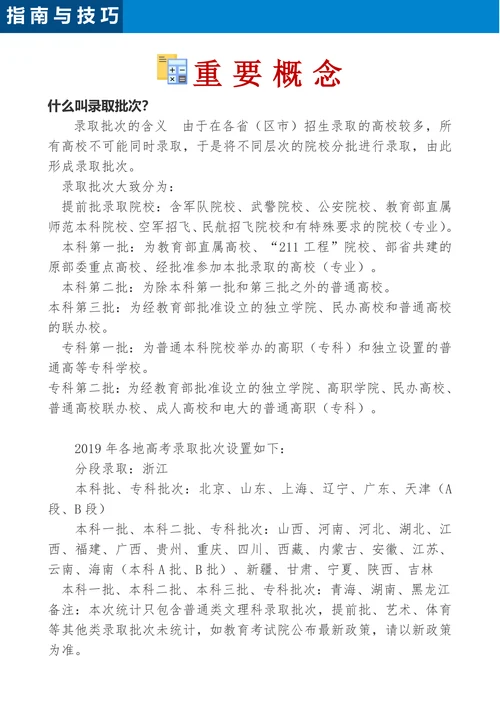 高考志愿填报指南与技巧