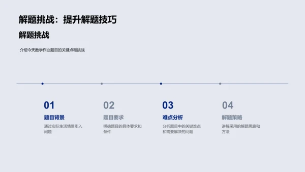 数学作业解析报告PPT模板