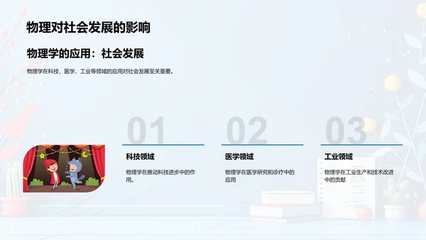 物理课程导览PPT模板