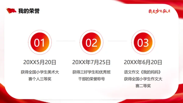 我是少先队员竞选大队长通用PPT模板