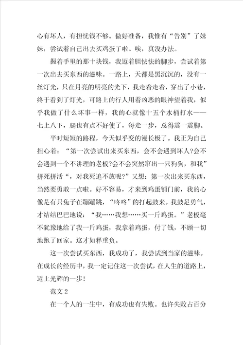 成功的作文700字