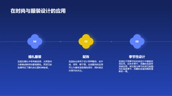 蓝色国风中国传统配色宝蓝介绍PPT模板