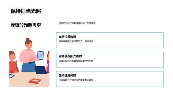 小学植物养护课PPT模板