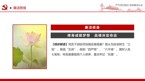 严守党纪国法坚持廉洁从业廉政PPT课件